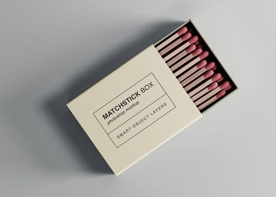 Matchstick Box Mockup