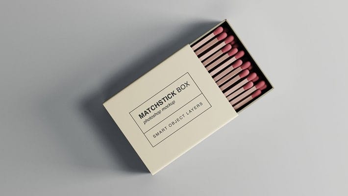 Matchstick Box Mockup