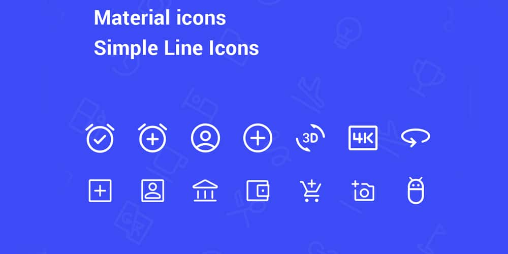Material Design Line Icons