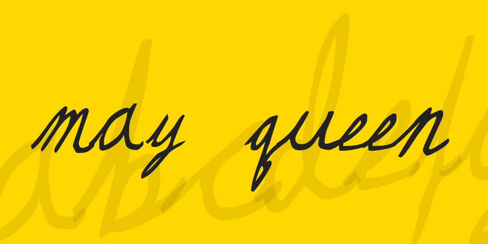 Amazing Free Signature Fonts 74 May Queen Font