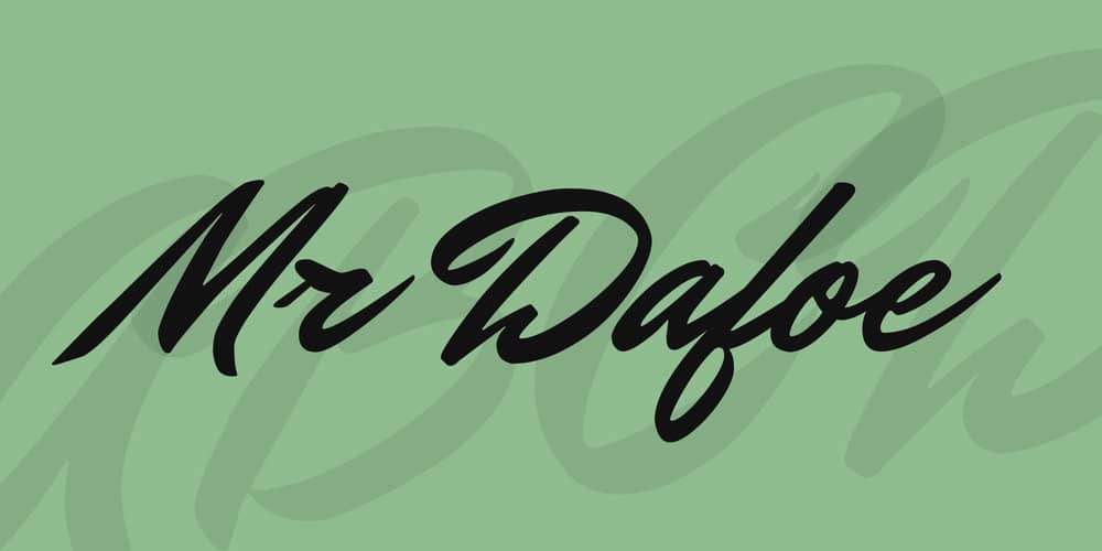 Amazing Free Signature Fonts 80 Mr Dafoe Font