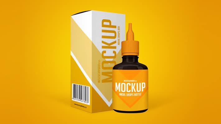 Nasal Drops PSD Mockups