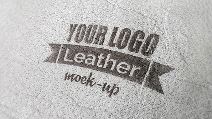 Photorealistic Leather MockUp PSD
