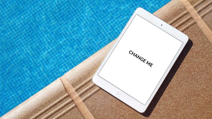 Poolside iPad mockup