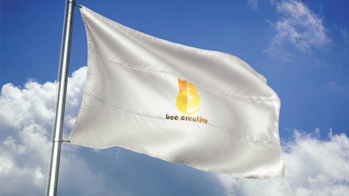 Premium Flag PSD Logo Mockups