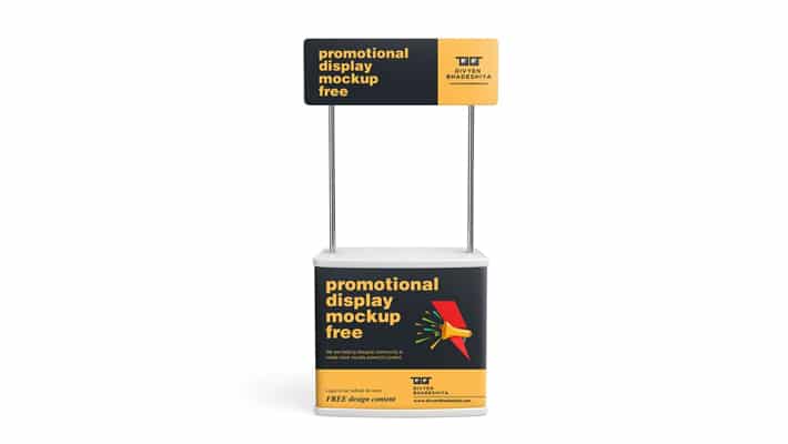 Promotional Display Mockup PSD