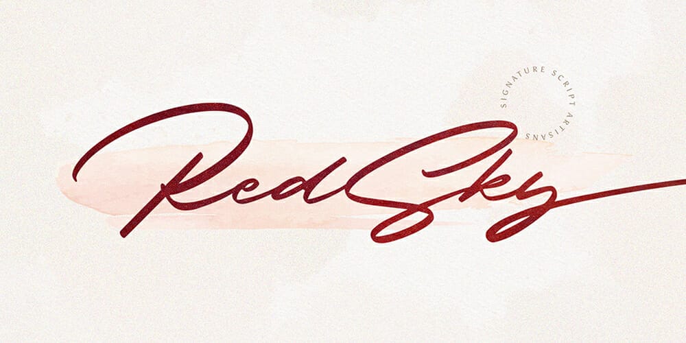 RedSky Signature Font