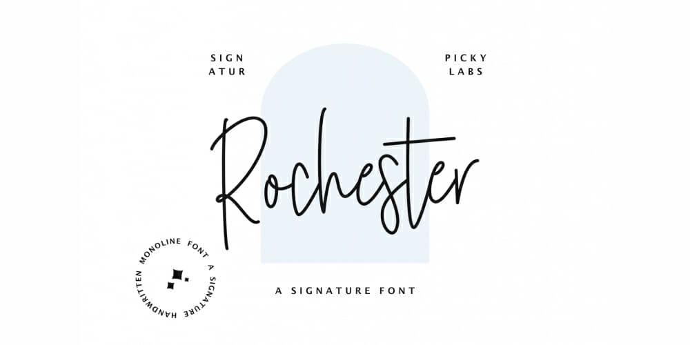 Rochester Signature Font