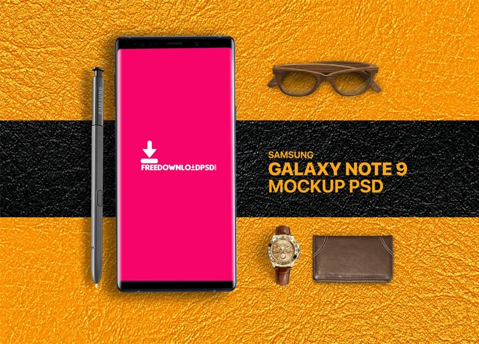 Samsung Galaxy Note 9 Mockup PSD