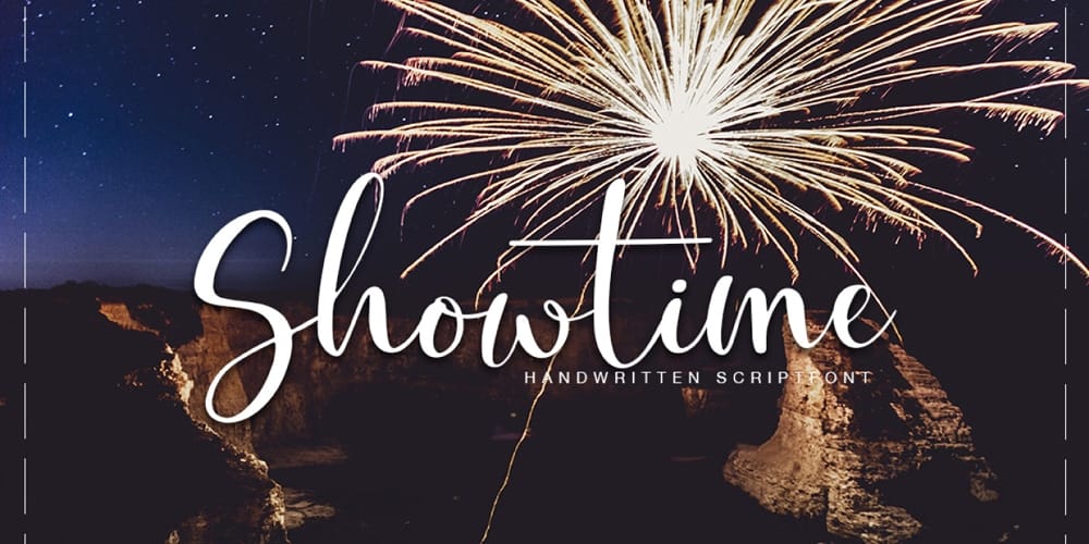 Amazing Free Signature Fonts 75 Showtime Handmade Calligraphy Font