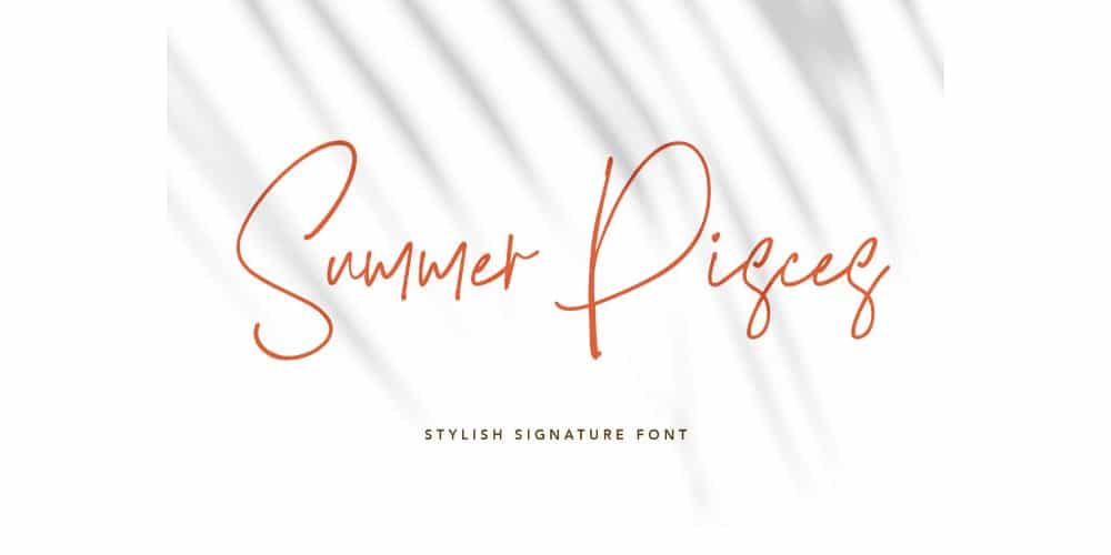 Amazing Free Signature Fonts 34 Summer Pisces Font