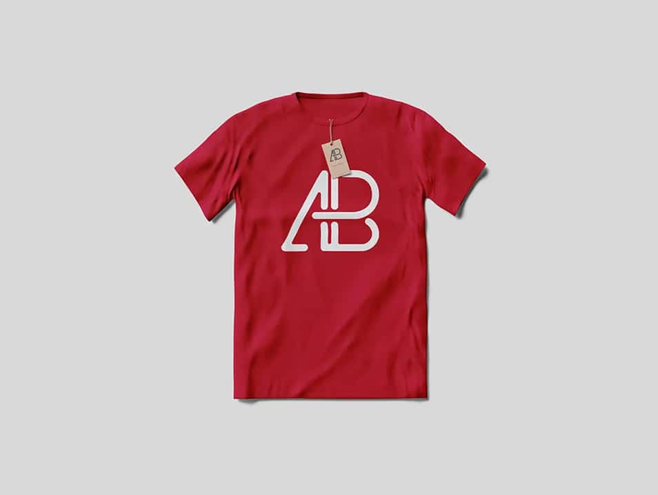 T-Shirt With Tag Mockup