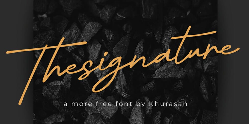 Thesignature Font