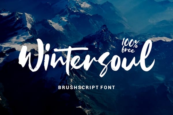Wintersoul Handdrawn brush Script