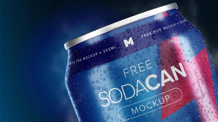 355ml Soda Can Mockup
