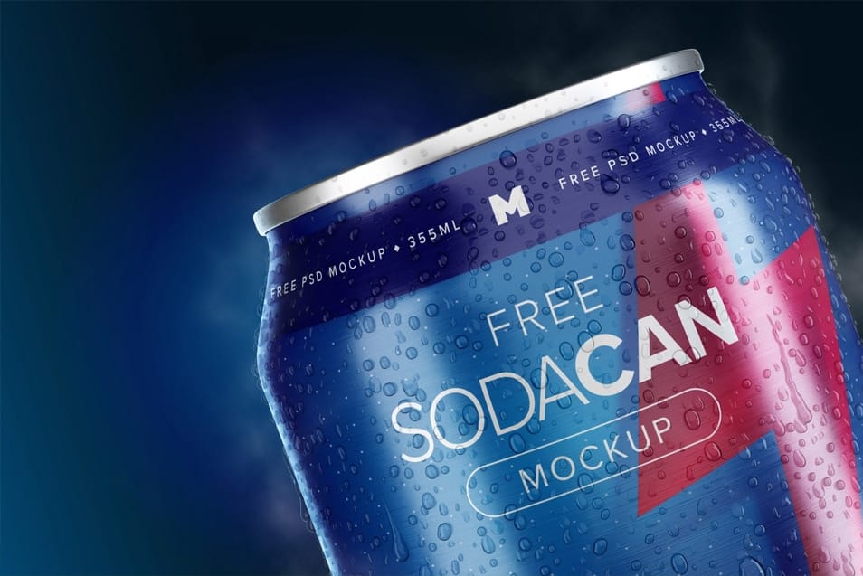 355ml Soda Can Mockup