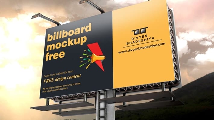 Billboard Mockup PSD Free Download