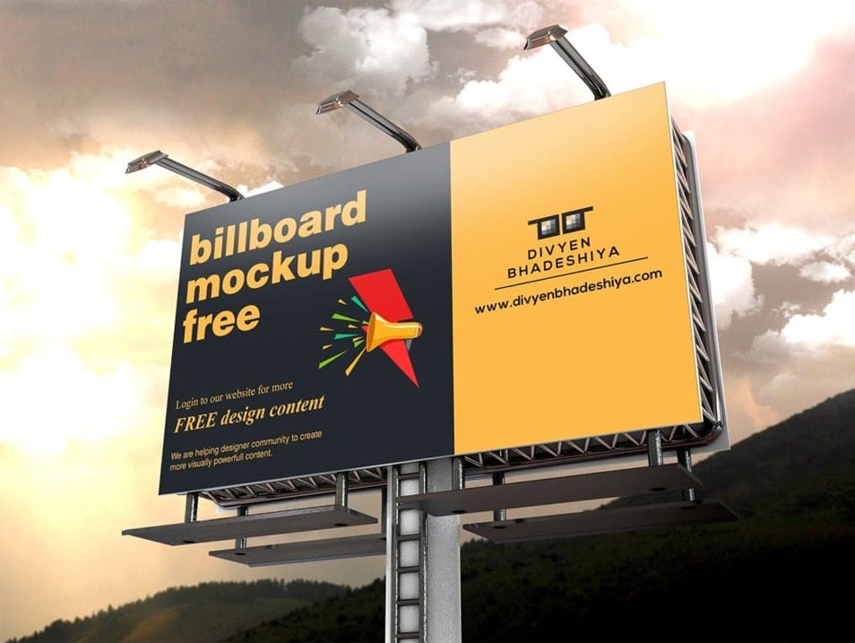 Billboard Mockup PSD Free Download