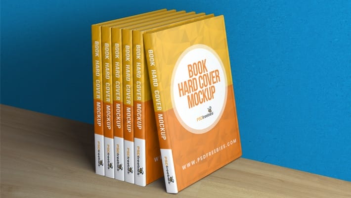Book Hardcover Mockup PSD