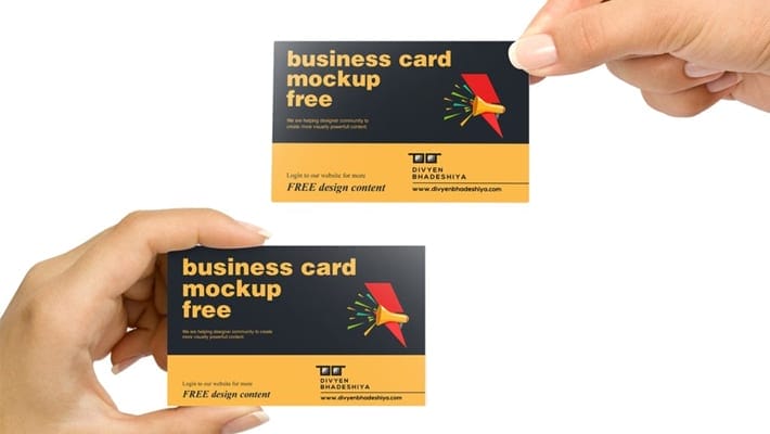 Business Card Mockup PSD