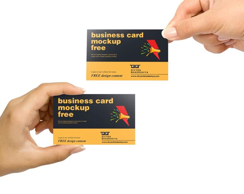 Business Card Mockup PSD