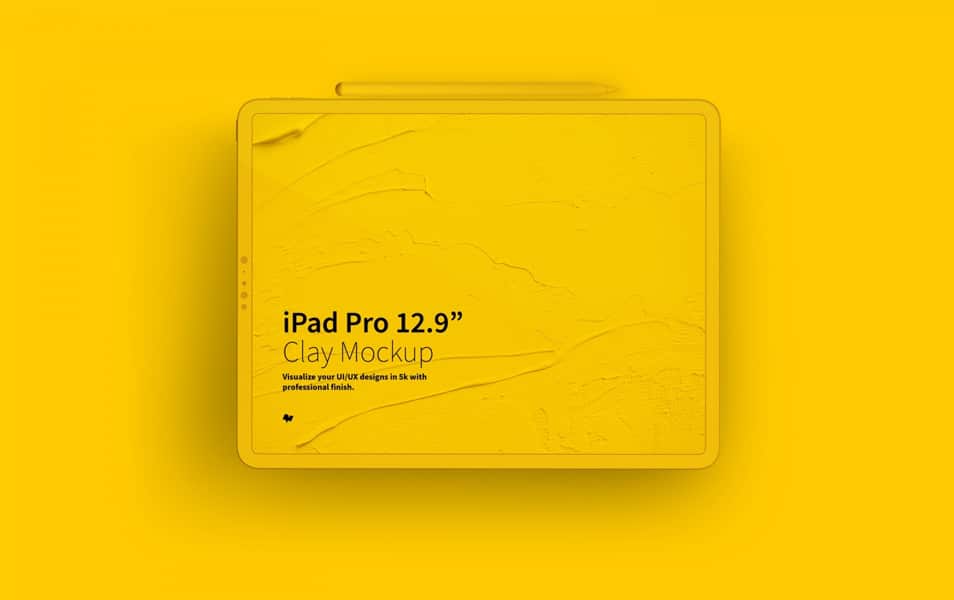 Clay iPad Pro 12.9” Mockup