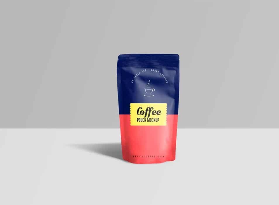 Coffee Pouch Mockup