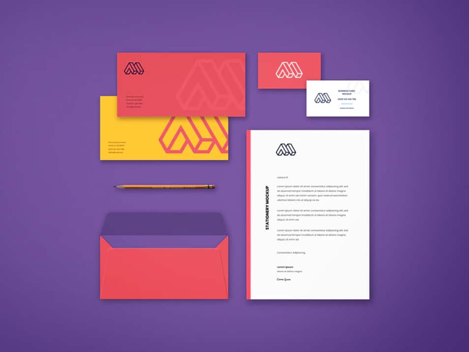 Corporate Stationery PSD Mockup