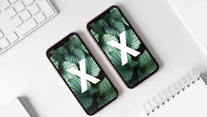 Double iPhone X Mockup