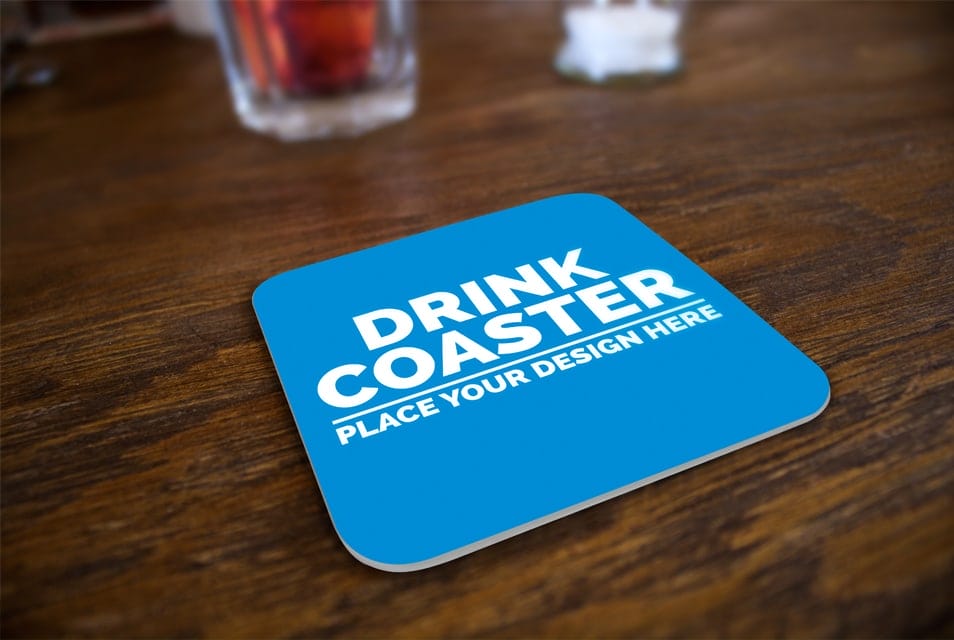 Drink Coaster Mockup