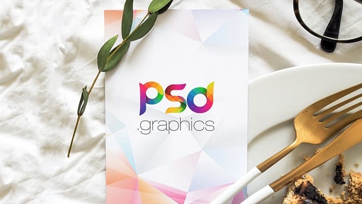 Food Menu Card Mockup Template