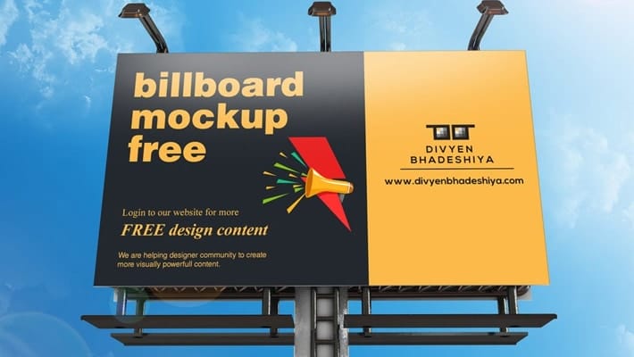 Free Billboard Mockup PSD