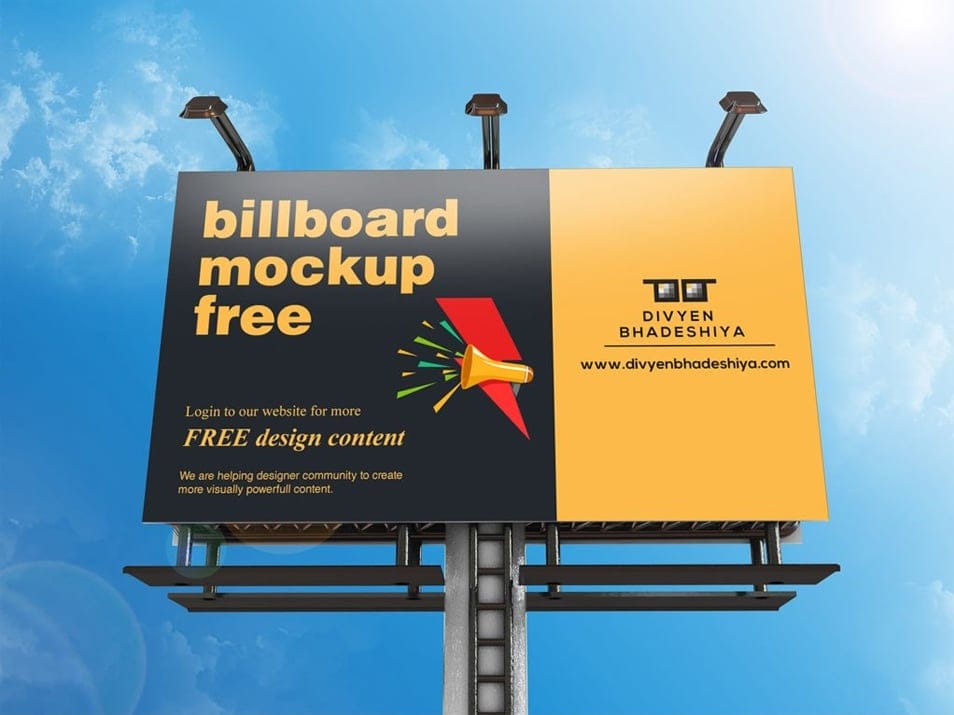 Free Billboard Mockup PSD