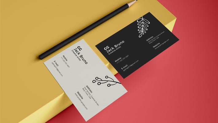 Free Brand Business Card Mockup PSD