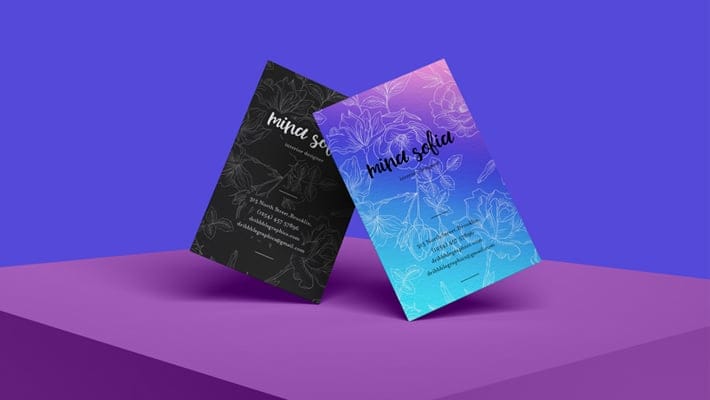 Free Brand PSD Stylish Business Card Mockup