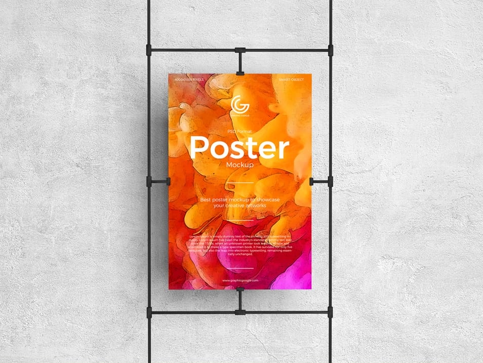 Free Brand Poster Mockup PSD