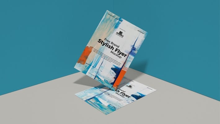 Free Brand Stylish Flyer Mockup Design