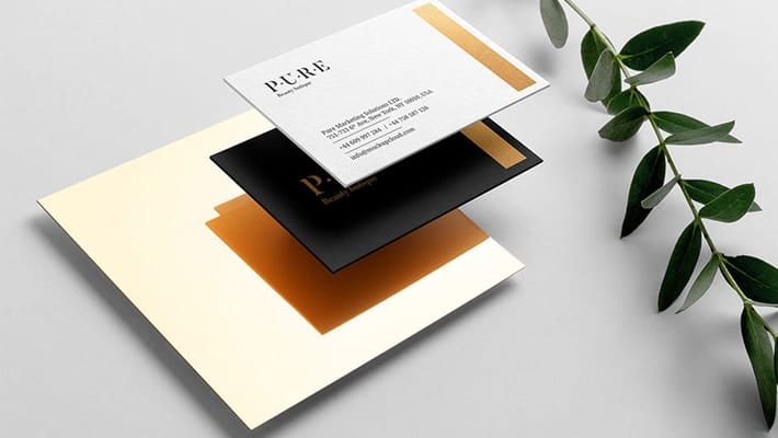 Free Business Card Mockup