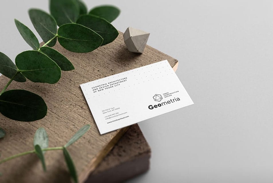 Free Business Card Mockup