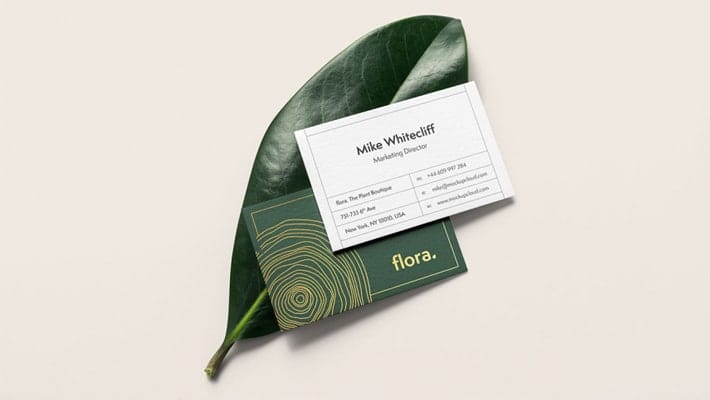 Free Business Card Mockup