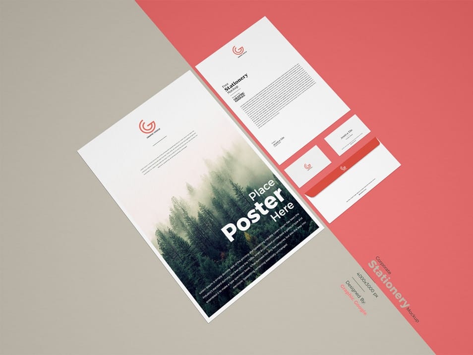 Free Corporate Stationery Mockup PSD