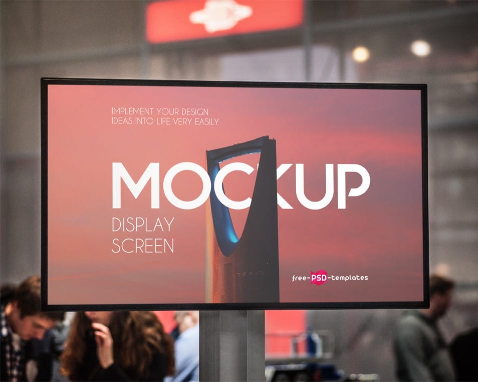 Free Display Screen Mock-up in PSD