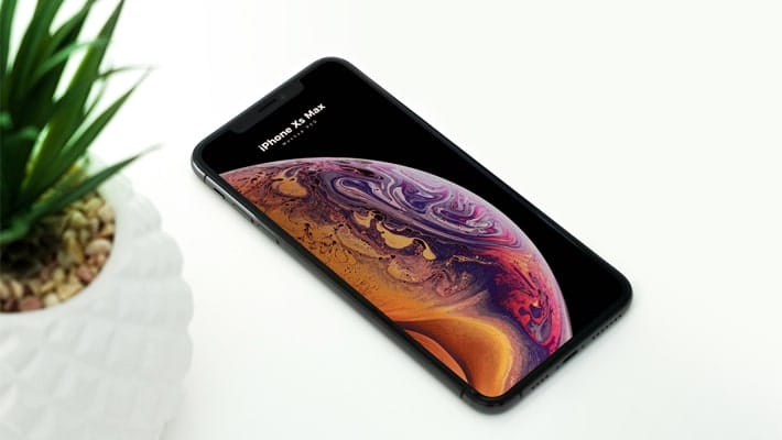 Free Elegant iPhone XS Max Mockup PSD