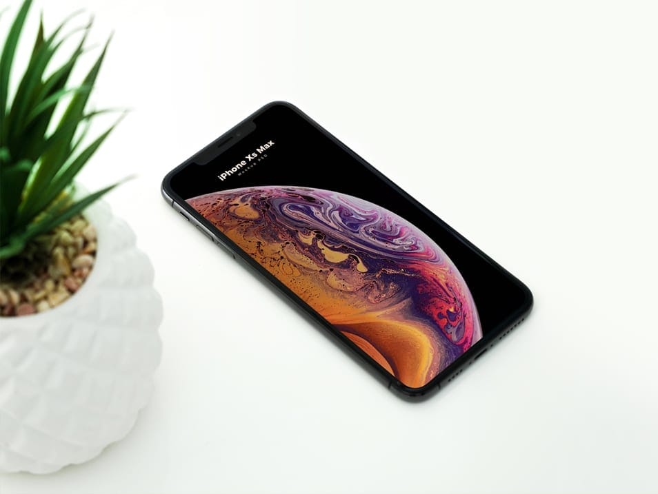 Free Elegant iPhone XS Max Mockup PSD