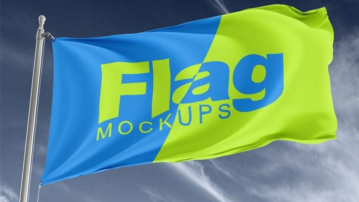 Free Flag Mockup