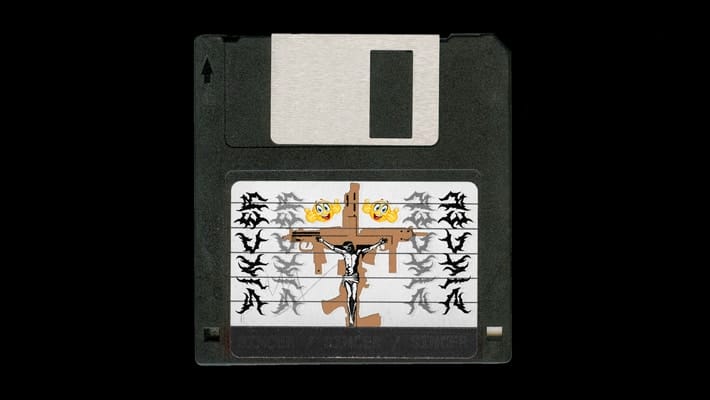 Free Floppy Disk Mockup Template