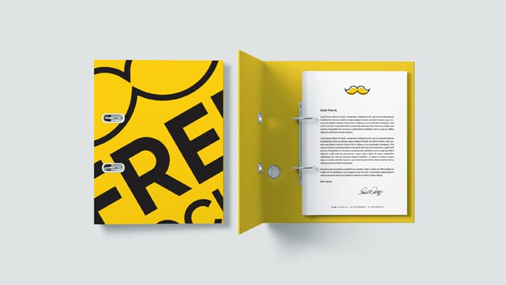 Free Folder Mockup PSD