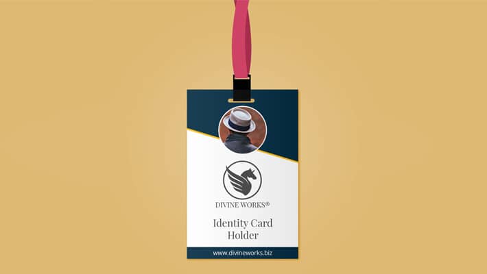 Free Identity Card Holder Mockup