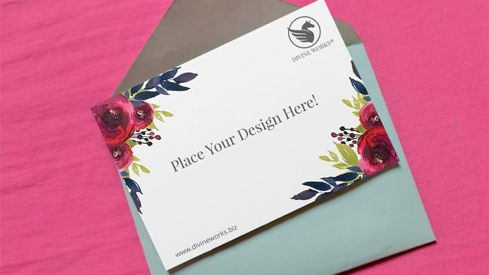 Free Invitation Card Mockup