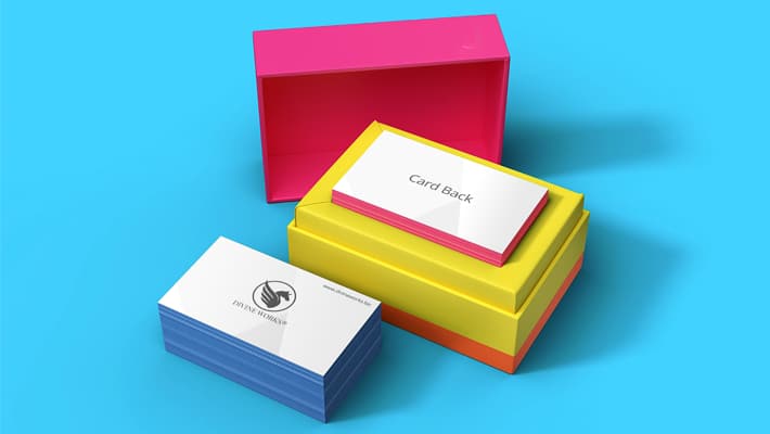 Free Modern Business Card Mockup